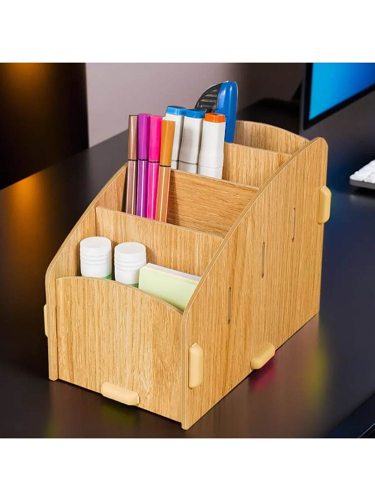 UMAI 4 Compartment Pen Stand Organiser-picture-49