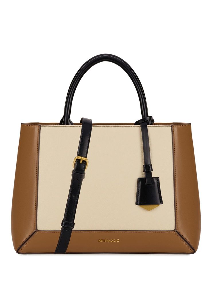 MIRAGGIO Joanie Satchel Bag With Detachable Strap - Ivory-image-7