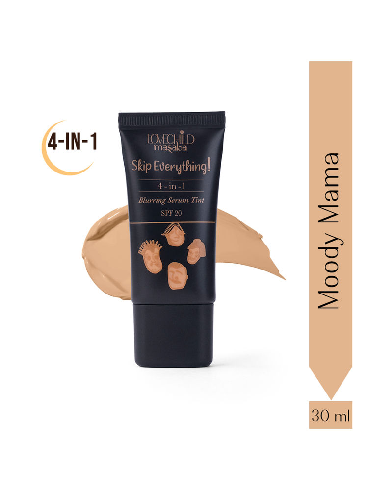 Lovechild Masaba Skip Everything Serum Skin Tint SPF 20, Liquid Foundation for all Skin type, Enriched with Vitamin E for anti-ageing benefits-picture-25