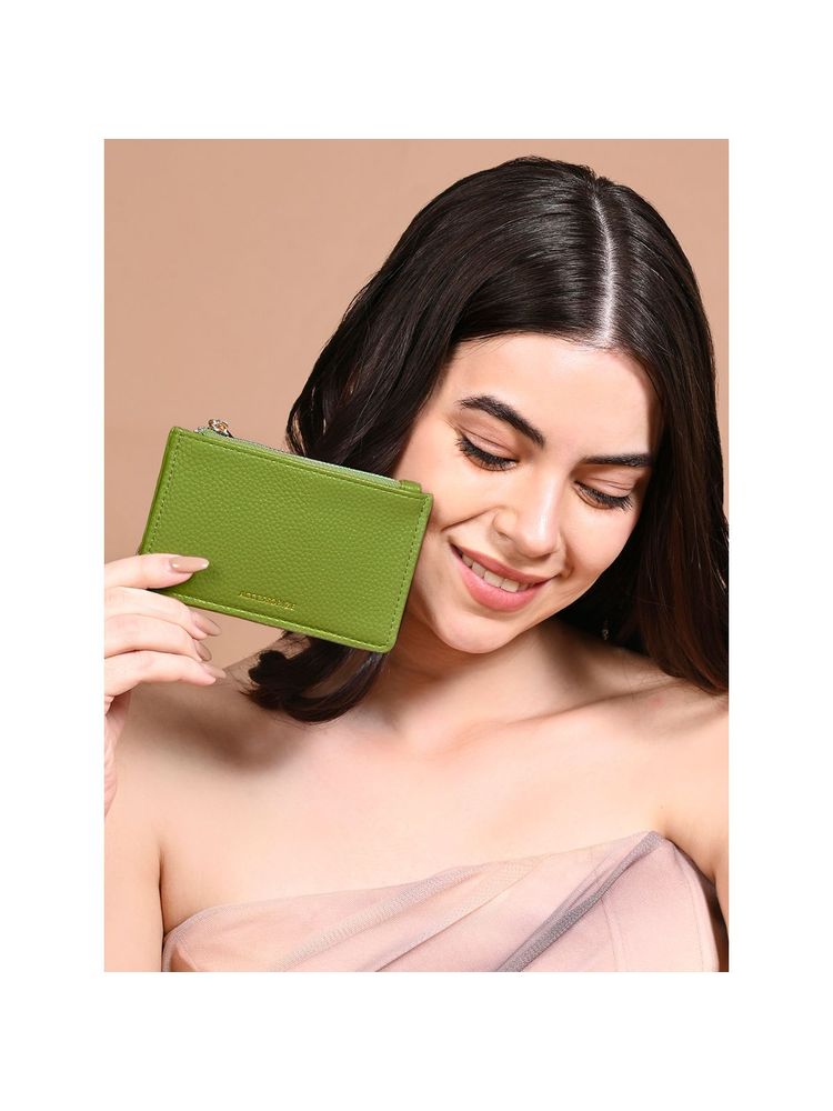 Accessorize London Womens Olive Classic Card Holder-picture-28