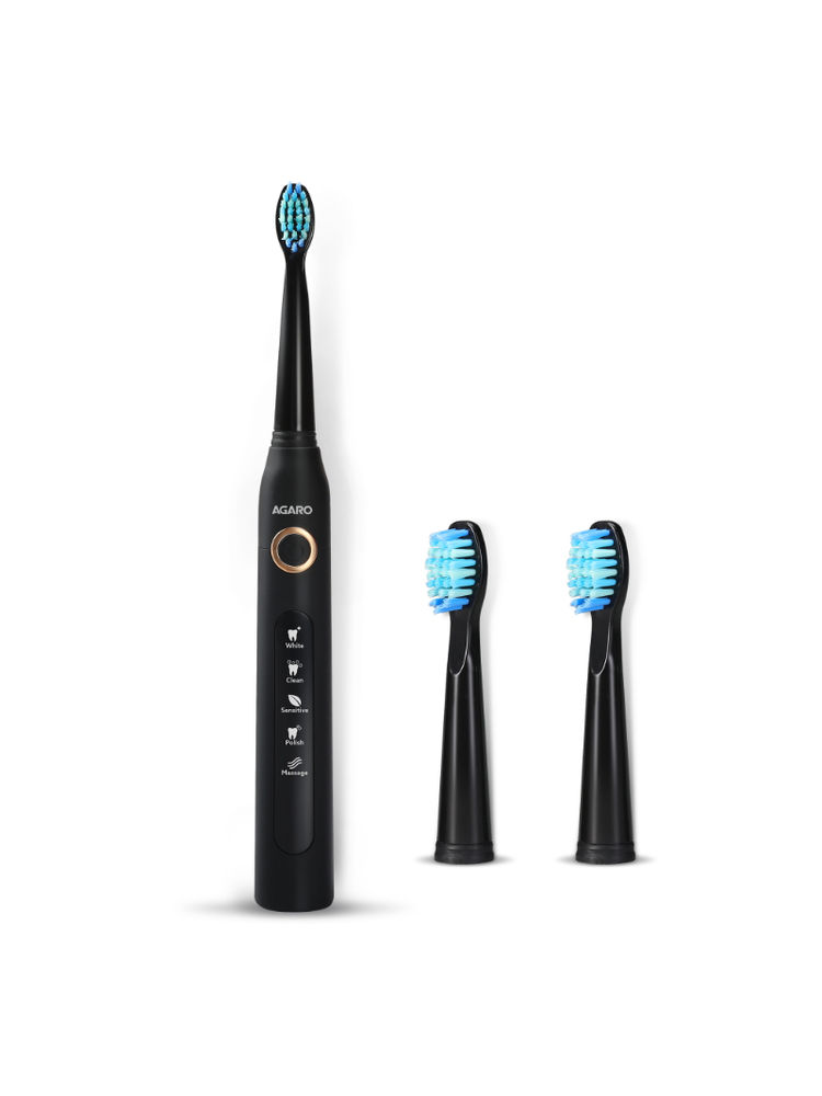 Agaro Cosmic Sonic Electric Tooth Brush (Black)