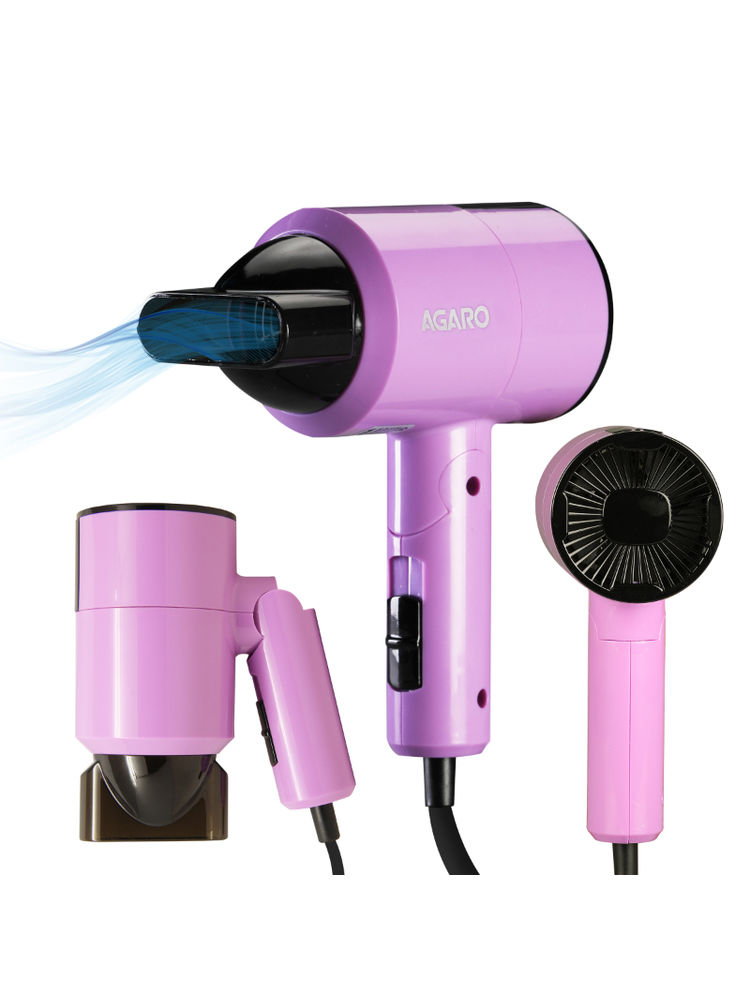 Agaro HD-1211 Hair Dryer 1100 Watts, 2 Heat Speed And Cool Mode, Foldable (Compact In Size)-image-8