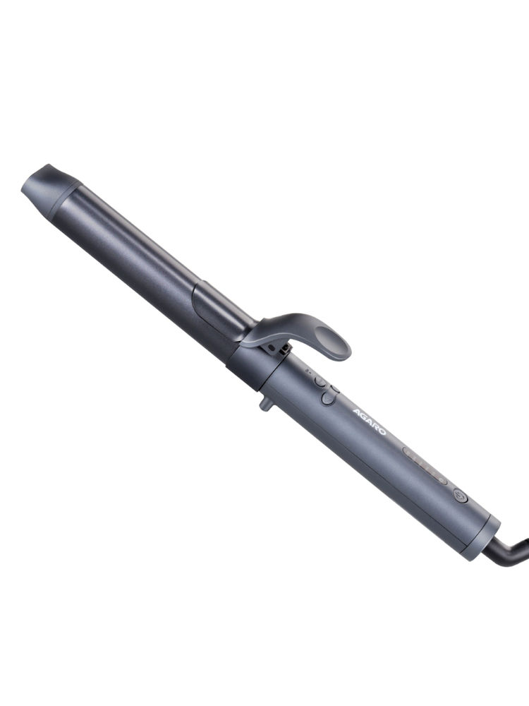 Agaro 32 mm Ceramic Coated Barrel Prima Rotating Hair Curler - Black