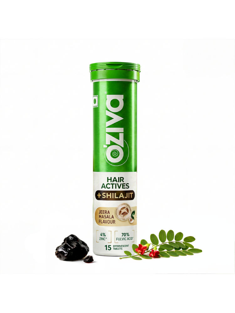Oziva Hair Actives + Shilajit For Men Hair Supplement With Liposomal-image-37