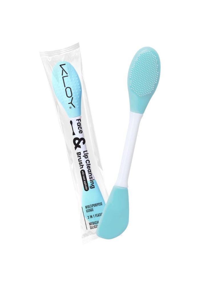 KLOY Silicone Face Mask Applicator & Lip Cleansing Brush - Turquoise-picture-4