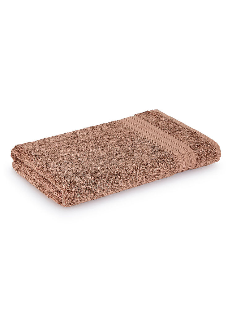 Layers Home Easy Mocha Mouse 100% Cotton 450 Gsm Bath Towel (L)-image-1