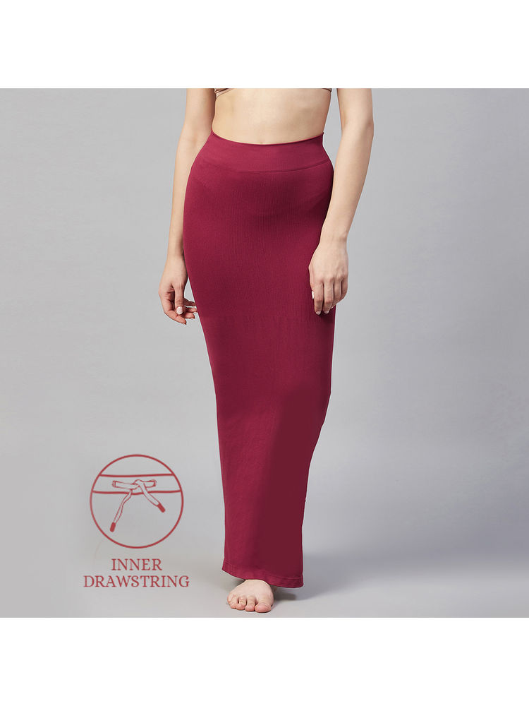 C9 Airwear Seamless Saree Shapewear For Women - Maroon-image-24