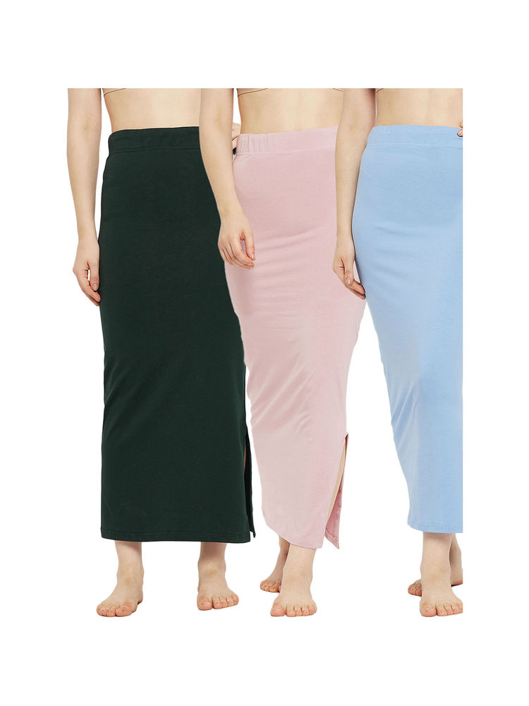 Secrets By ZeroKaata Women Solid Seamless Saree Petticoat (Pack of 3)-picture-21