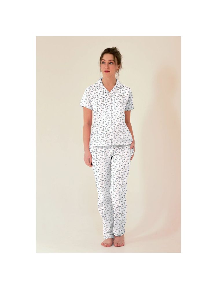 NAP STORY White Floral Printed Half Sleeve Shirt and Panama-picture-31
