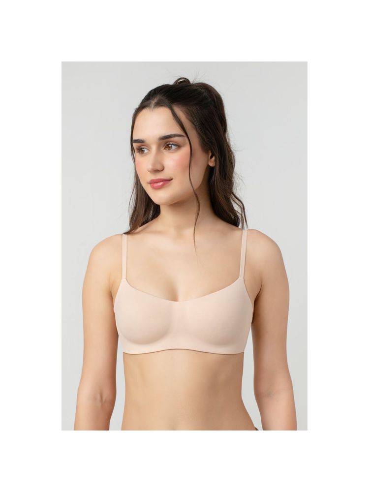 bodyline Soft Nude Seamless Light Padded Scoop Neck with Medium Coverage Bra-picture-26
