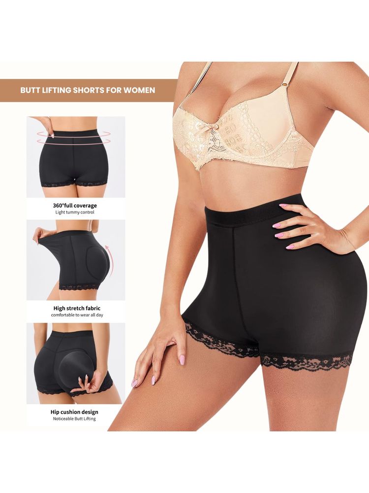 CareDone Black Padded Seamless Bottom Enhancing Waist and Brief Shaper-picture-15