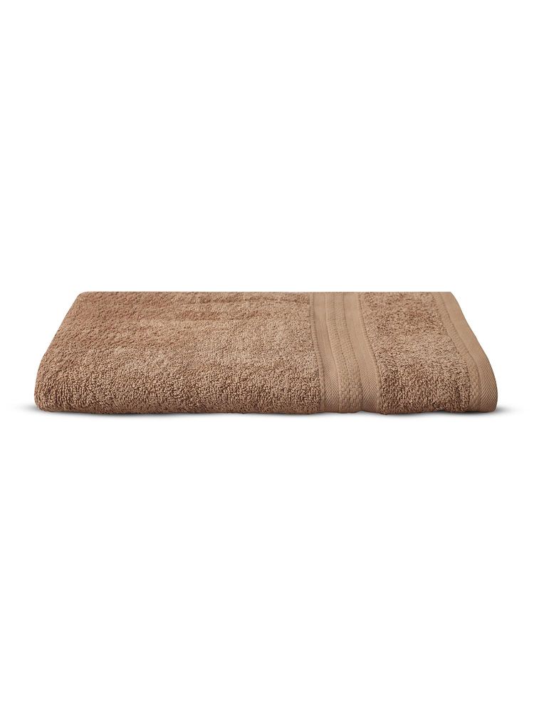 Layers Aqua Plush 450 Gsm Brown Bath Towel (L)-image-16