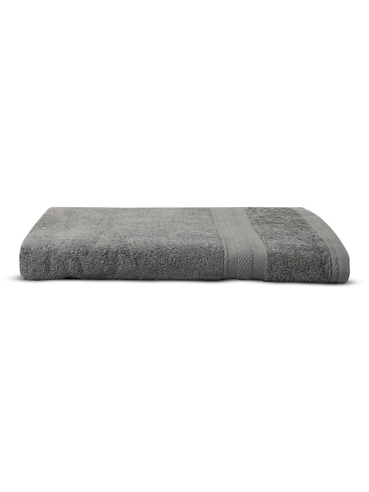 Layers Aqua Plush 450 Gsm Grey Bath Towel (L)-image-33
