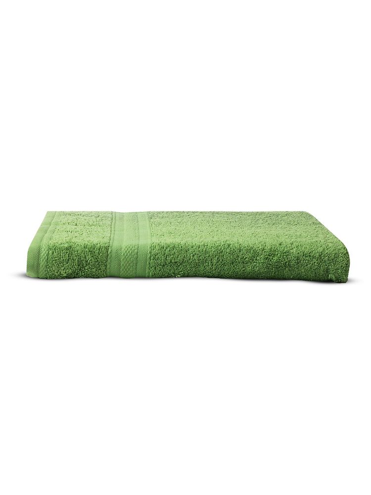 Layers Aqua Plush 450 Gsm Green Bath Towel (L)-image-19