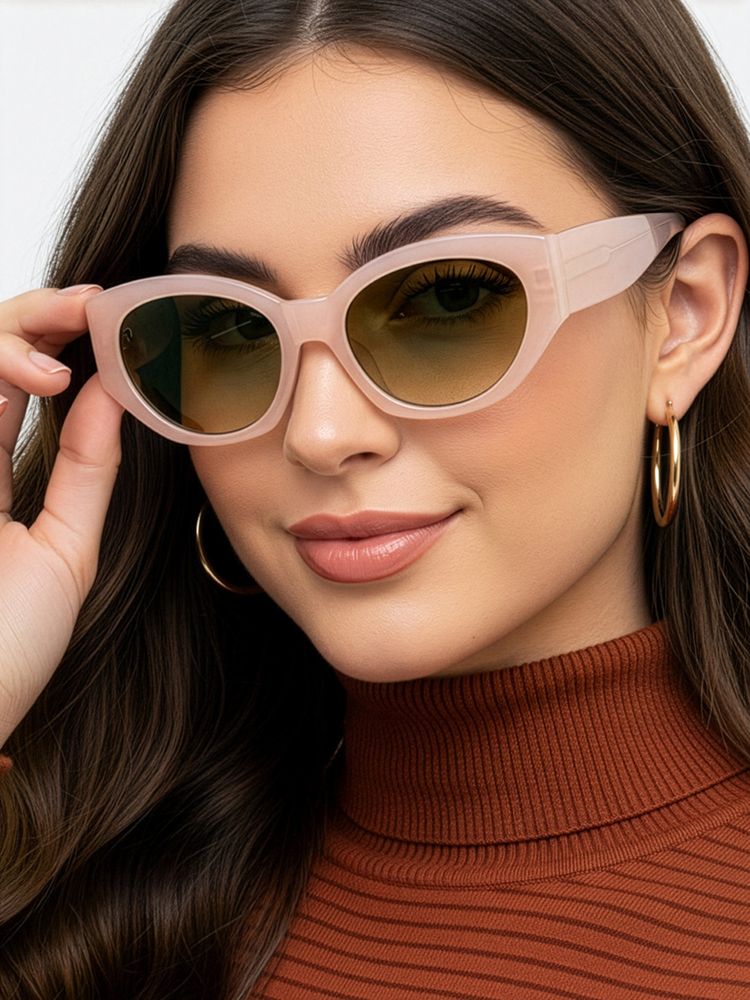 Carlton London Brown Uv Protection Oval Women Sunglasses (Clsw527)-image-11
