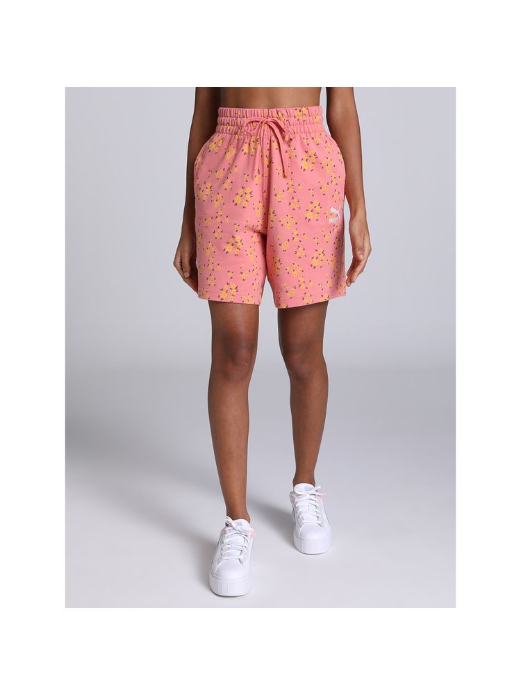 Puma Aop Womens Pink Shorts-picture-20