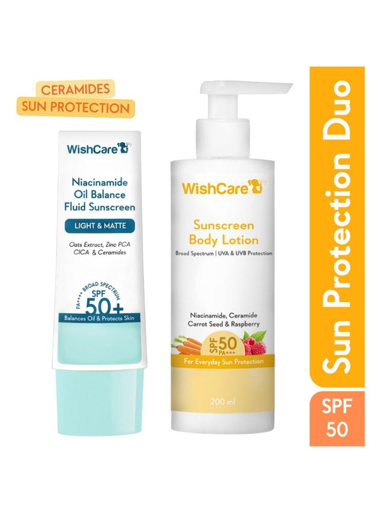 WishCare Sun Protection SPF50 + PA++++ Duo With Niacinamide & Ceramide - No White Cast-picture-15