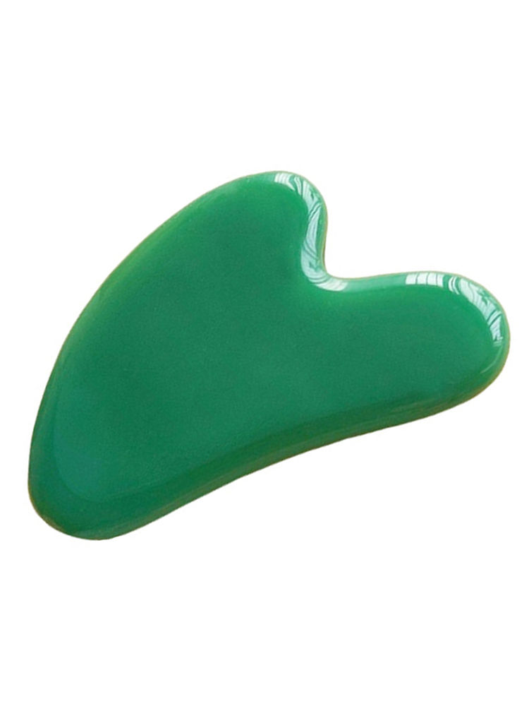 Le Marbelle Jade Gua Sha Stone Face Massager For Face, Neck Glow & Skin Brightening