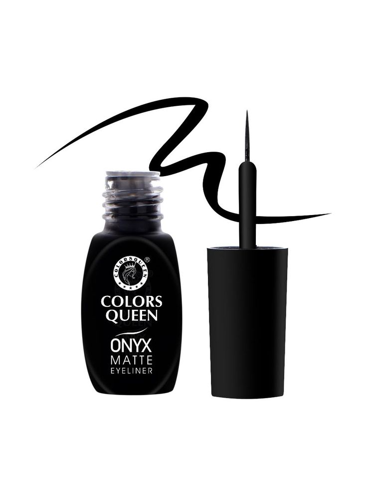Colors Queen Onyx Matte Waterproof Eyeliner - Black-image-1