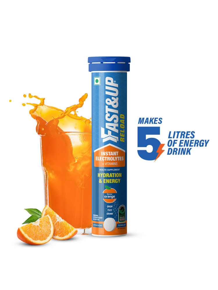 Fast&Up Reload Electrolyte Energy And Hydration Drink - Orange Flavour