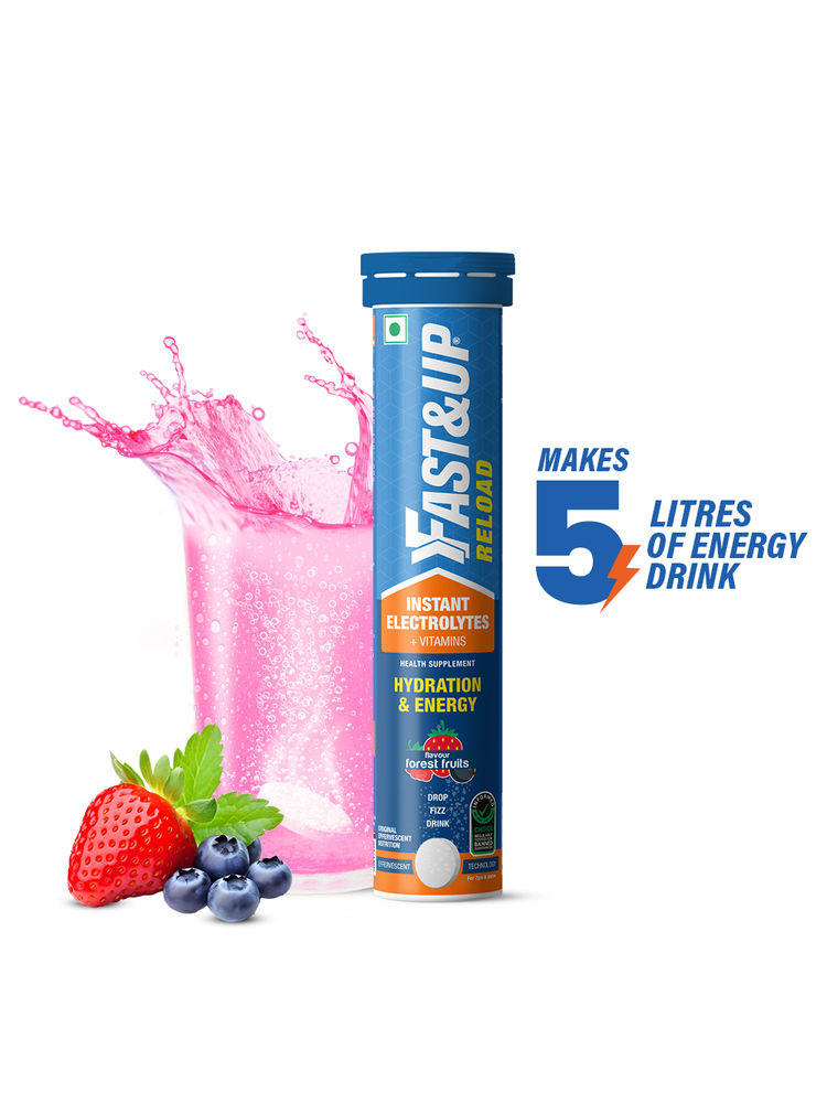 Fast&Up Reload Instant Energy And Hydration Sports Drink Tablets - Forest Fruits Flavour