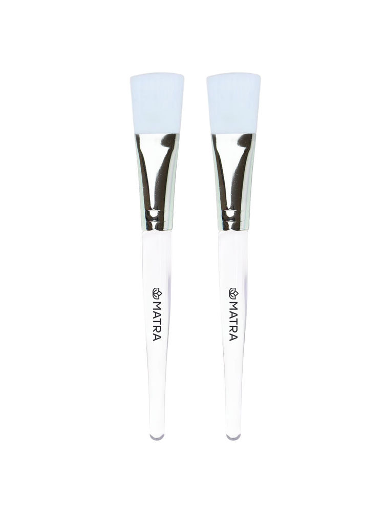 Matra Face Pack Brush with Soft Synthetic Bristles Mask Applicator (Pack of 2)-image-0