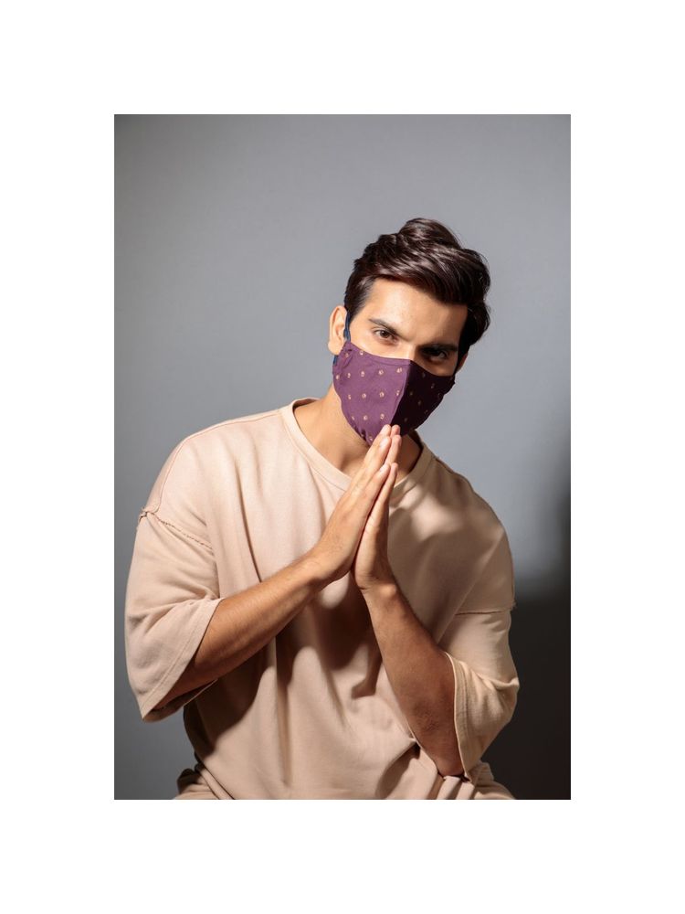 The Cover Up Project Mask For Men - Gentleman (Pack Of 3, Festive Edit) - Multi-Color (Free Size)-picture-21
