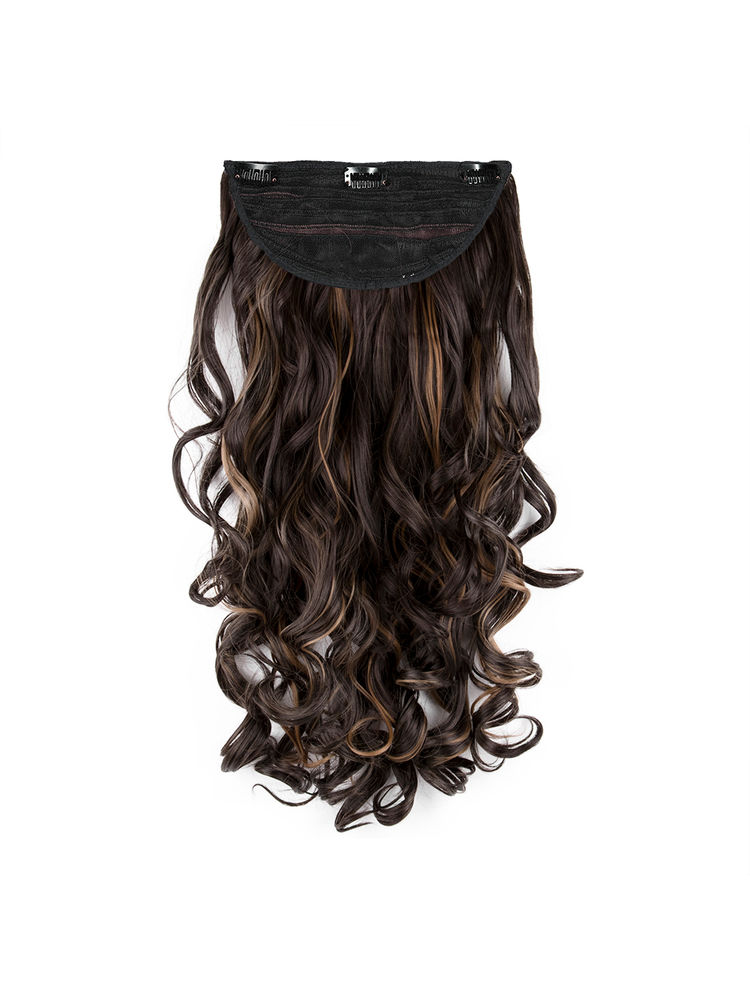 Stasia Street Clip-In 24 Inch Soft Curls Mix-Brown Hair Extensions