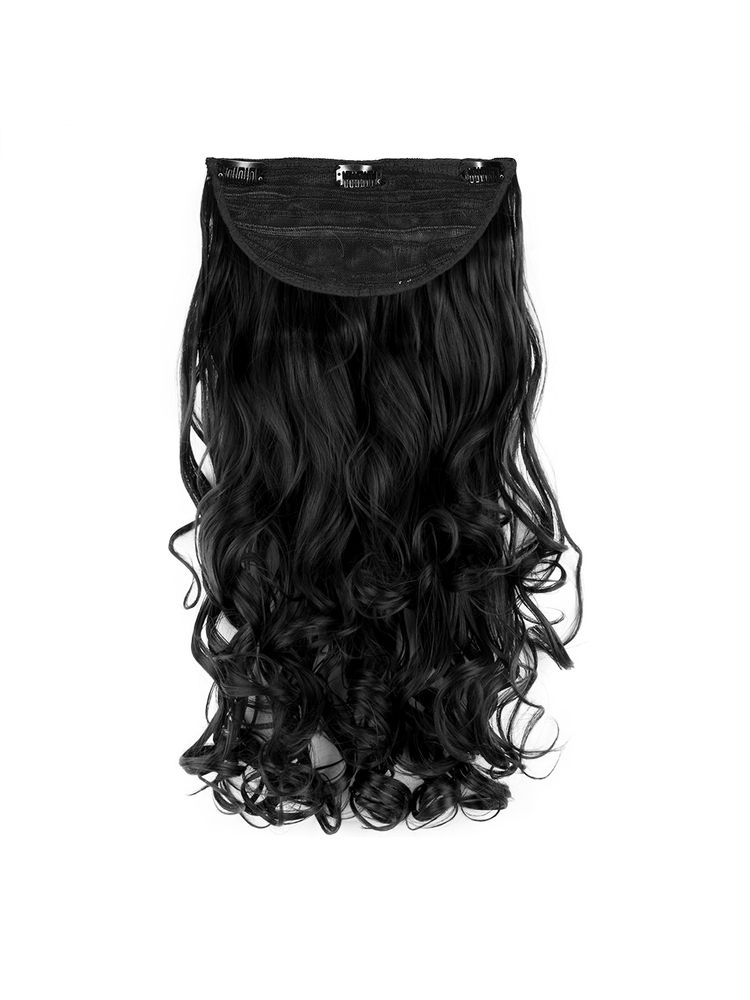 Stasia Street Clip-In 24 Inch Soft Curls Natural Black Hair Extensions