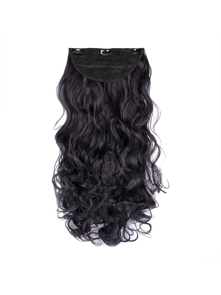 Stasia Street Clip-In 24 Inch Full-Wavy Natural Black Hair Extensions