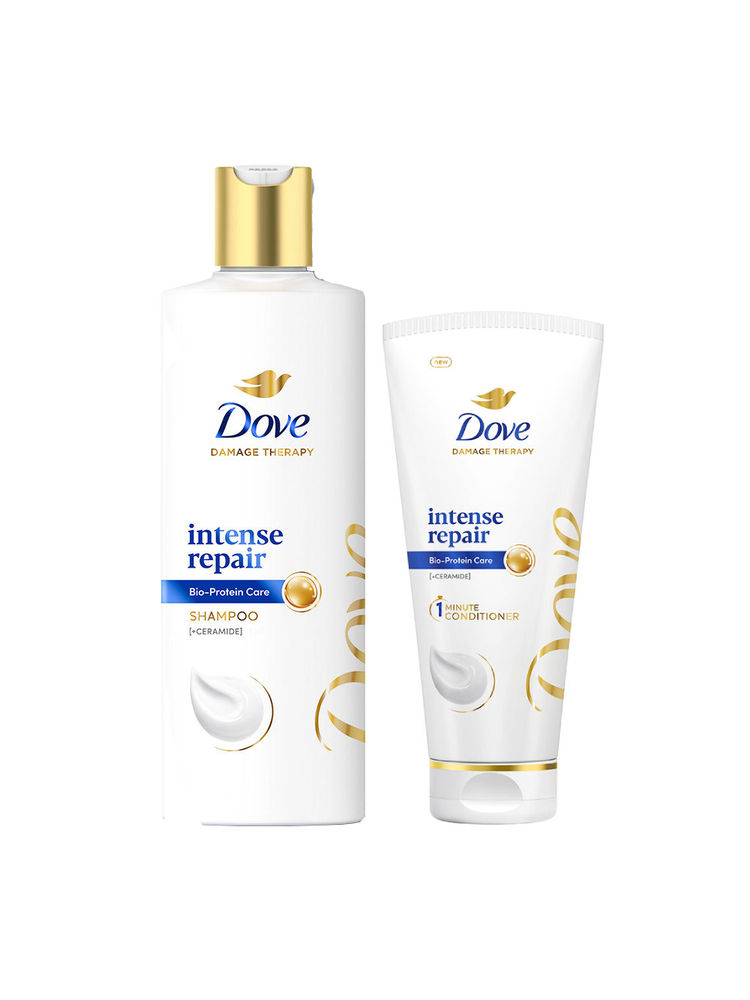 Dove Intense Repair Combo (Buy 1Ltr Shampoo and Get 190ml Conditioner Free)