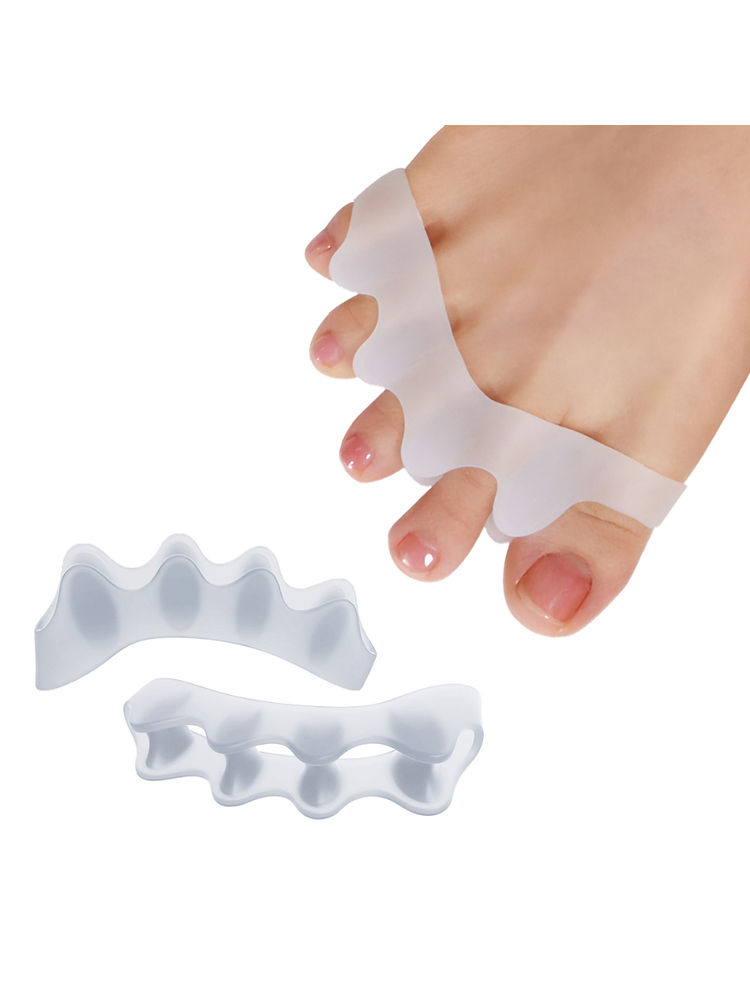 Matra Toe Separators Silicone Gel Toe Straightener Spacer Pads Bunion Corrector Pedicure Tool-image-27