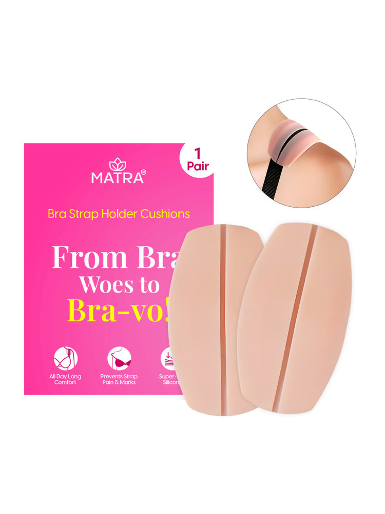 Matra Bra Strap Holder Cushions Silicone Pain Relief Shoulder Protector Pads Bra Accessories-image-6