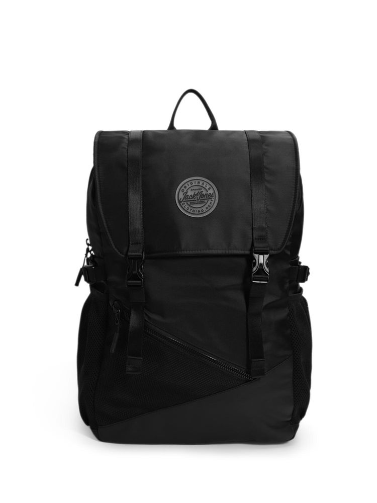 Jack & Jones Solid Black Backpack-picture-25