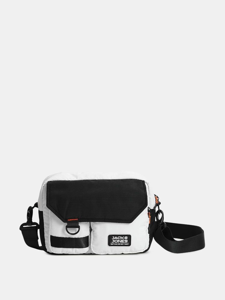 Jack & Jones Black Colorblock Sling Bag-image-25