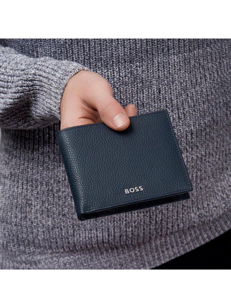 Hugo Boss Classic Grained Navy Blue Wallet-image-21