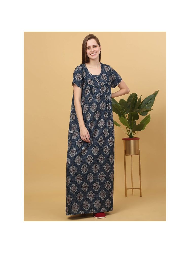 Sweet Dreams Women Printed Full Length Night Dress-picture-18