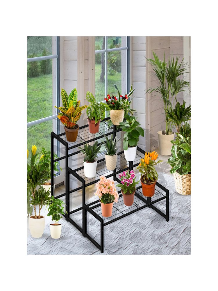 Ecofynd Ryder Metal Plant Stand for Indoor and Outdoor-image-3
