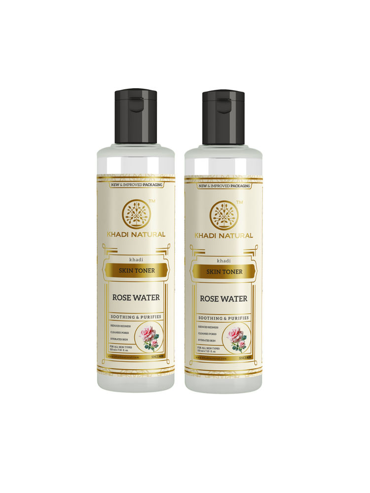 Khadi Natural Herbal Skin Toner Rose Water - Pack of 2-image-35