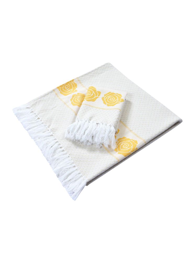 Saral Home Rose Pure Cotton Bath & Hand Towel-picture-17