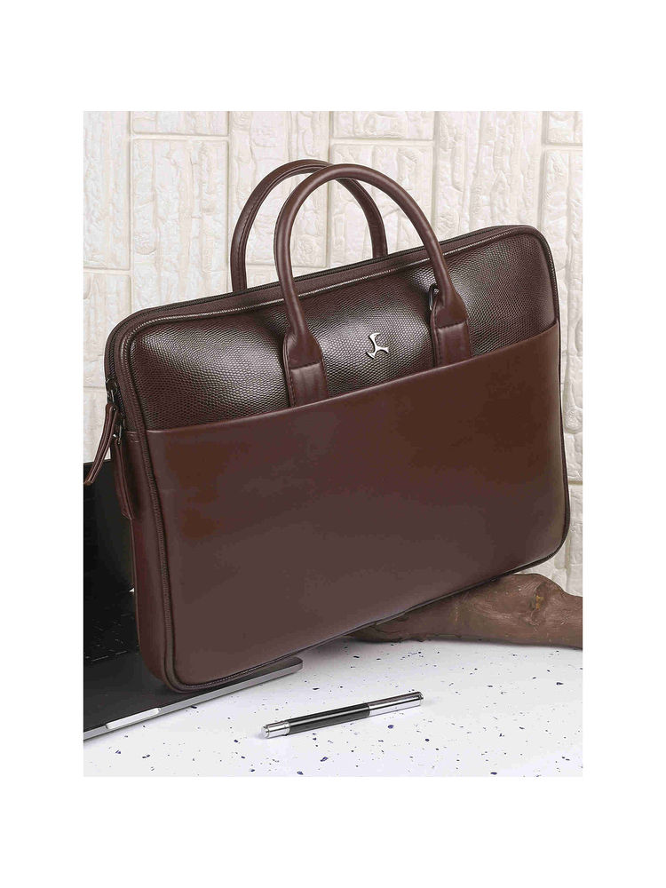 Mochi Women Formal Brown Laptop Bag-image-33