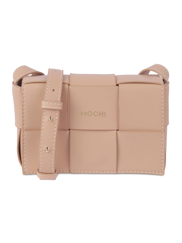 Mochi Solid Pink Casual Sling & Cross Bag with Pouch (Set of 2)-picture-34