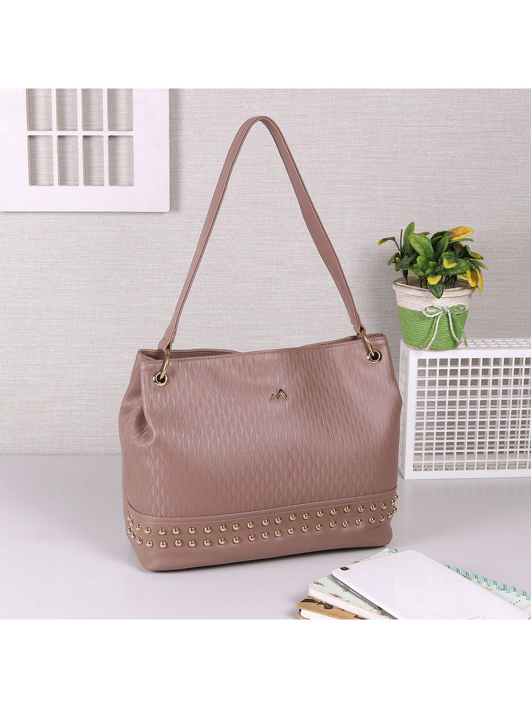 Metro Solid Pink Casual Shoulder Bag-picture-10
