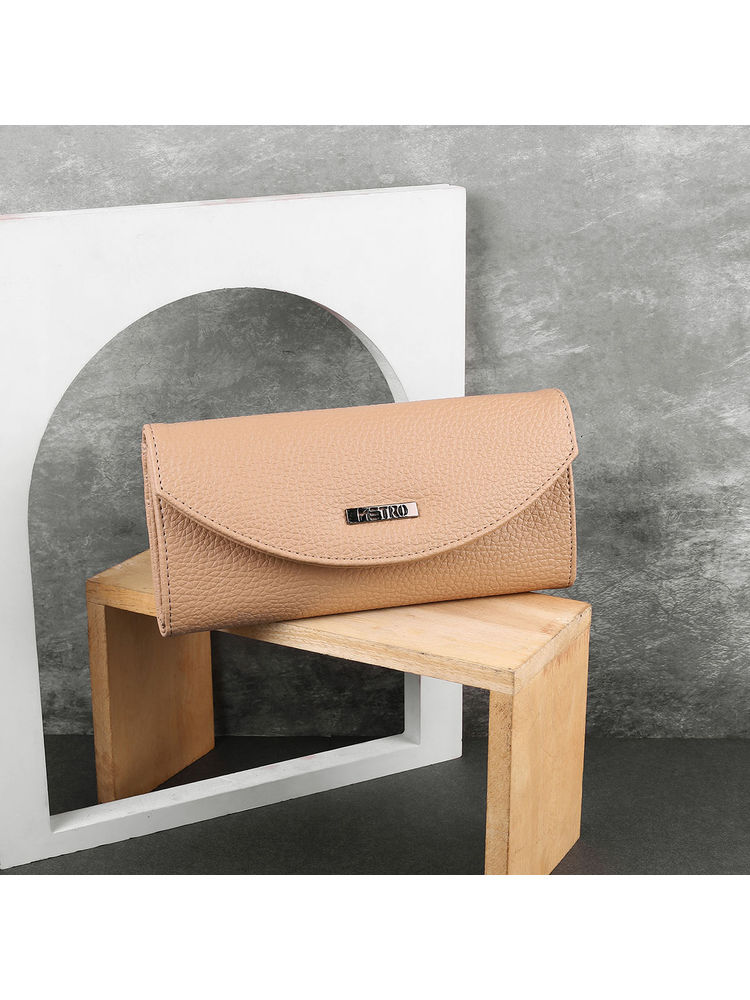 Metro Solid Beige Casual Wallet-picture-24