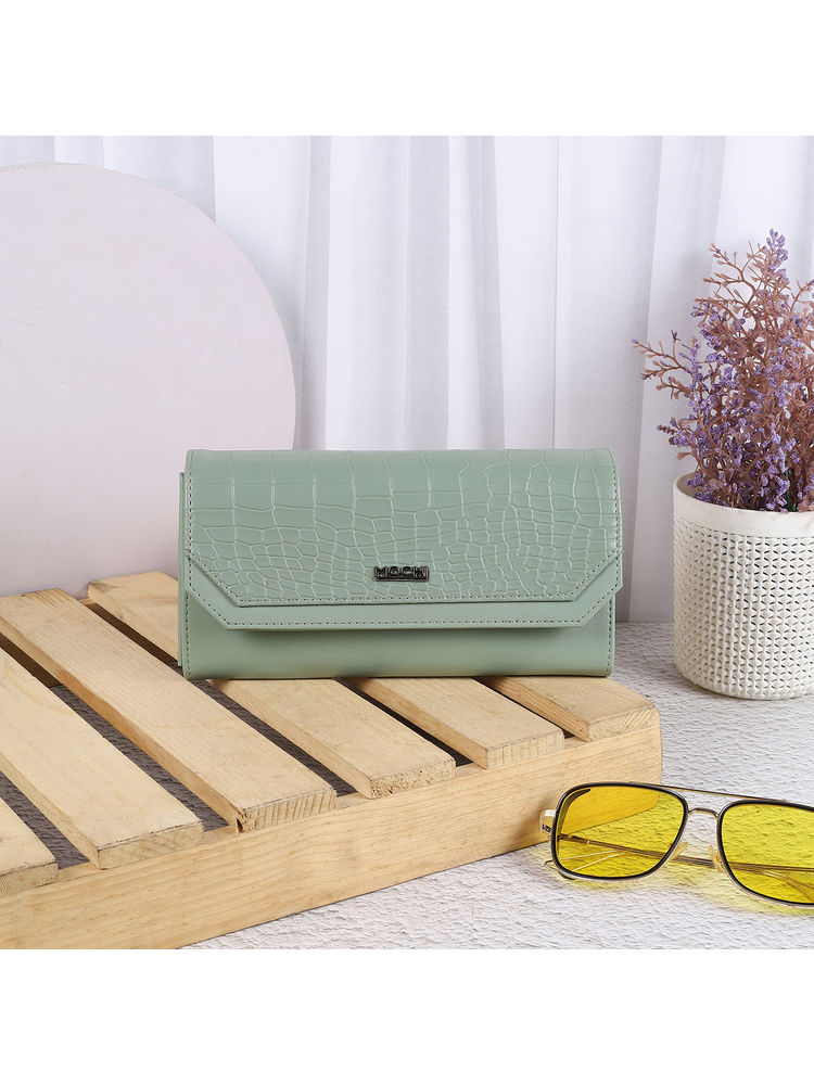 Mochi Solid Green Casual Wallet-picture-28