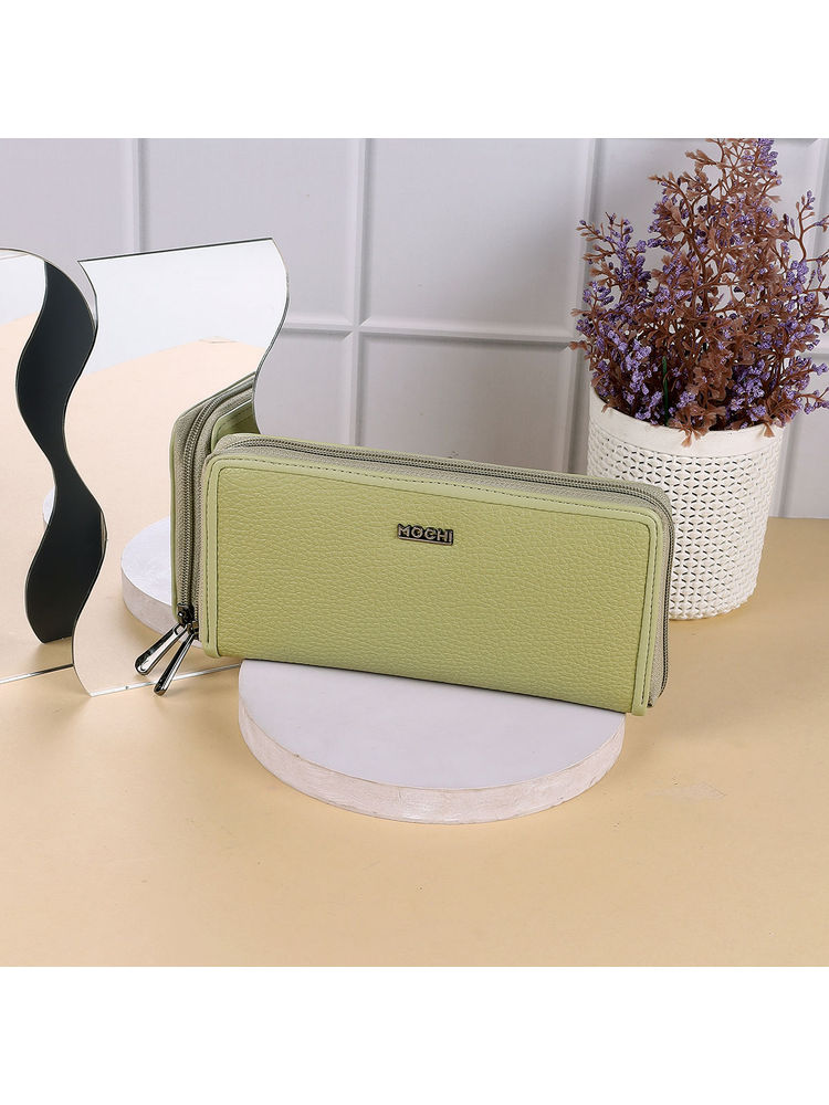 Mochi Solid Green Casual Wallet-picture-21