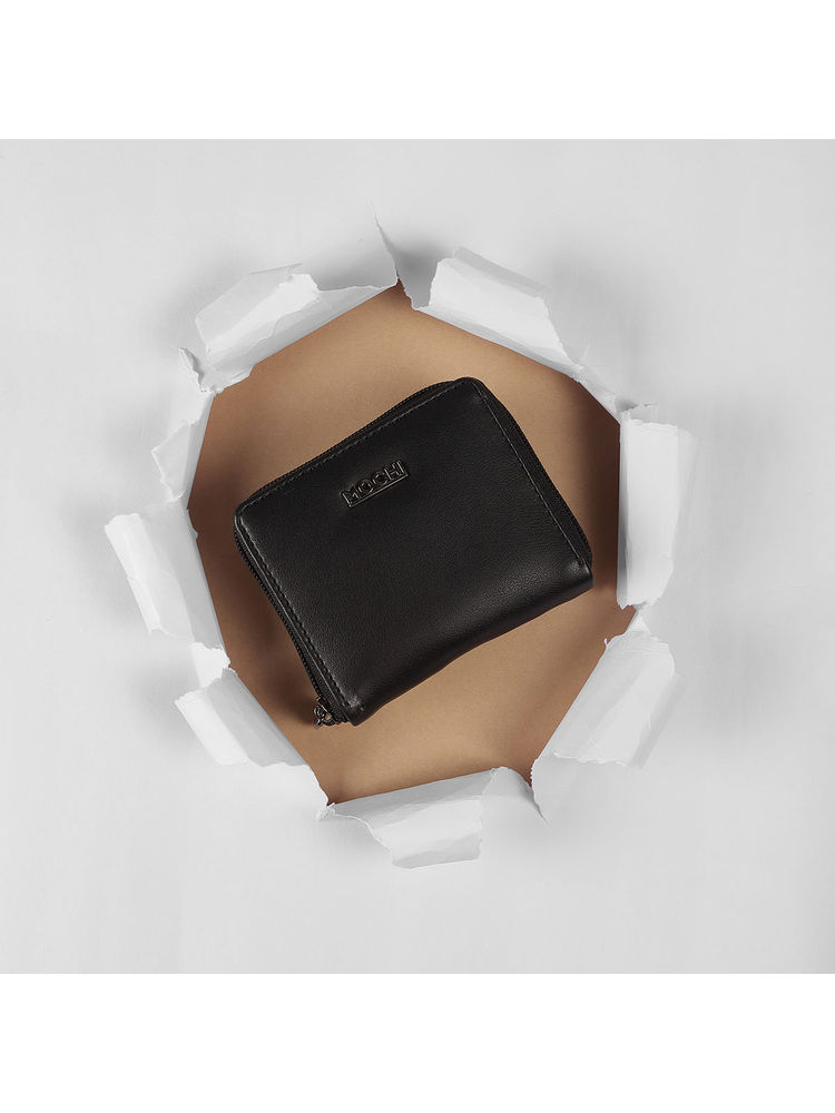 Mochi Solid Black Casual Wallet-picture-14