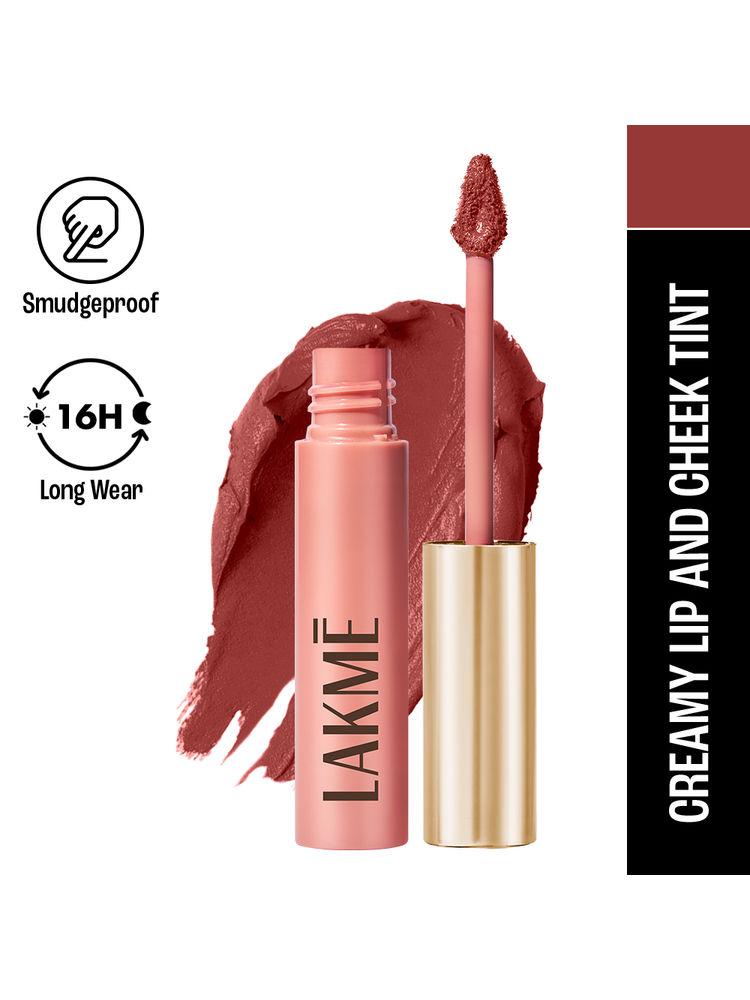 Lakme Double Duty Lip & Cheek Mousse Matte Lipstick & Soft Blush