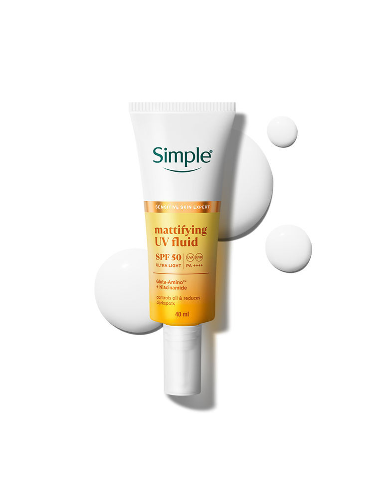 Simple Mattifying UV Fluid SPF 50 PA++++ with Niacinamide Sunscreen For Oily & Sensitive Skin-image-30