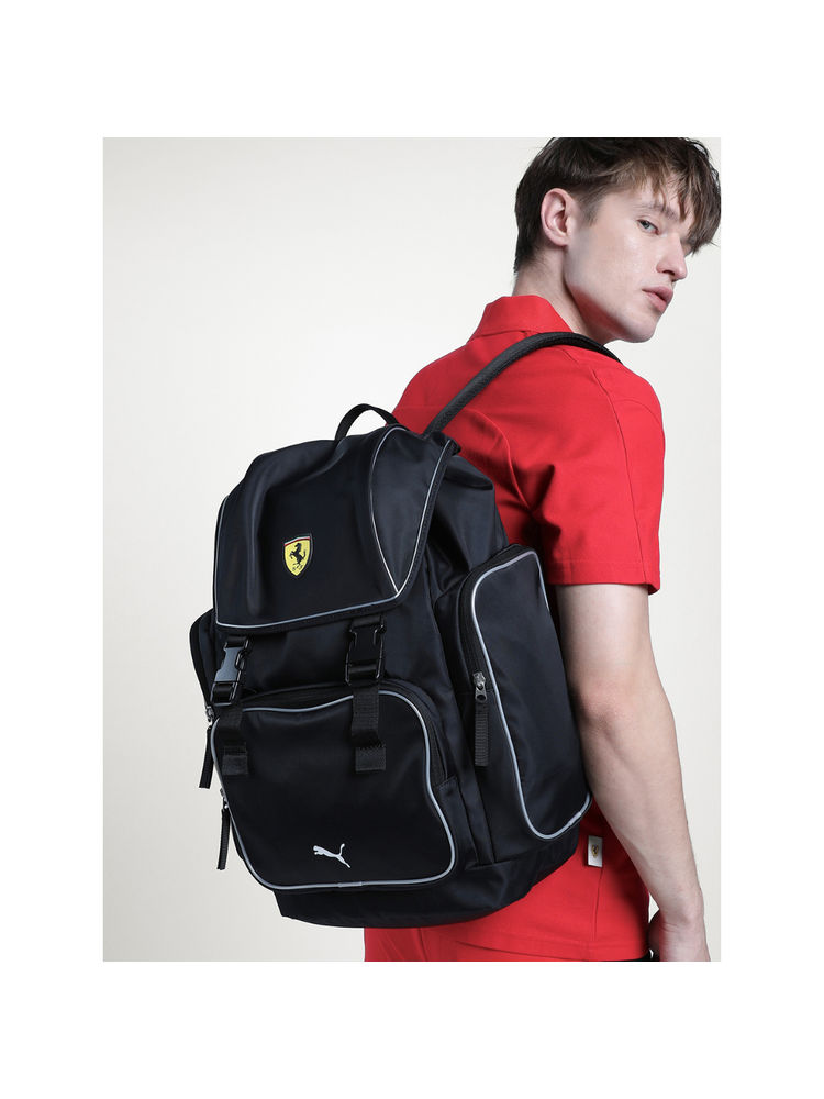 Puma Unisex Scuderia Ferrari Race Lifestyle Motorsport Backpack Black-picture-22